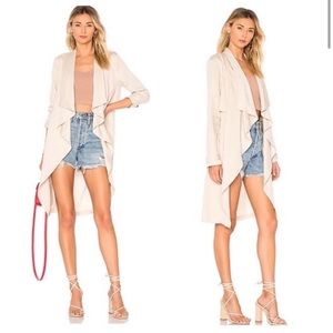 NWOT - cupcakes and cashmere trench style long line blazer